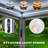 20 ft. W x 12 ft. D Outdoor Louvered Pergola with Auto-Adjustable Side Screen, Rainproof Roof, Thickened Aluminum Frame, and Remote-Controlled Light String for Deck, Patio & Hot Tub-126511510-126511512