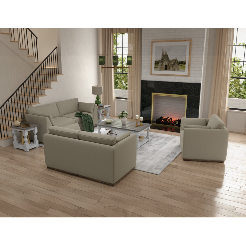 Structure et base en bois Aana, causeuse
