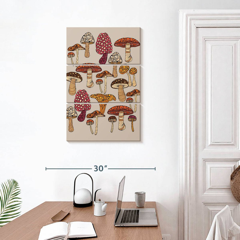 Yarlin Doodles Champignons, H 32 po x l 20 po