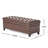 Camden Traditional Faux Leather Storage Ottoman Bench with Button-Tufted Diamond Stitching and Soft-387499307