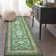 Vintage Rugs Machine Washable Non-Slip Kitchen Rug Low Pile Ultra-Thin Floor Mat No-Shedding Floral Print Indoor Carpet Boho Decorative Rugs for Bedroom Living Room