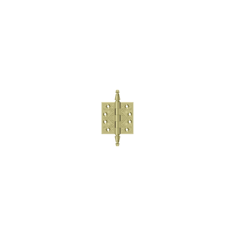3.5'' x 3.5'' Butt Bearing Hinge, Unlaquered Brass