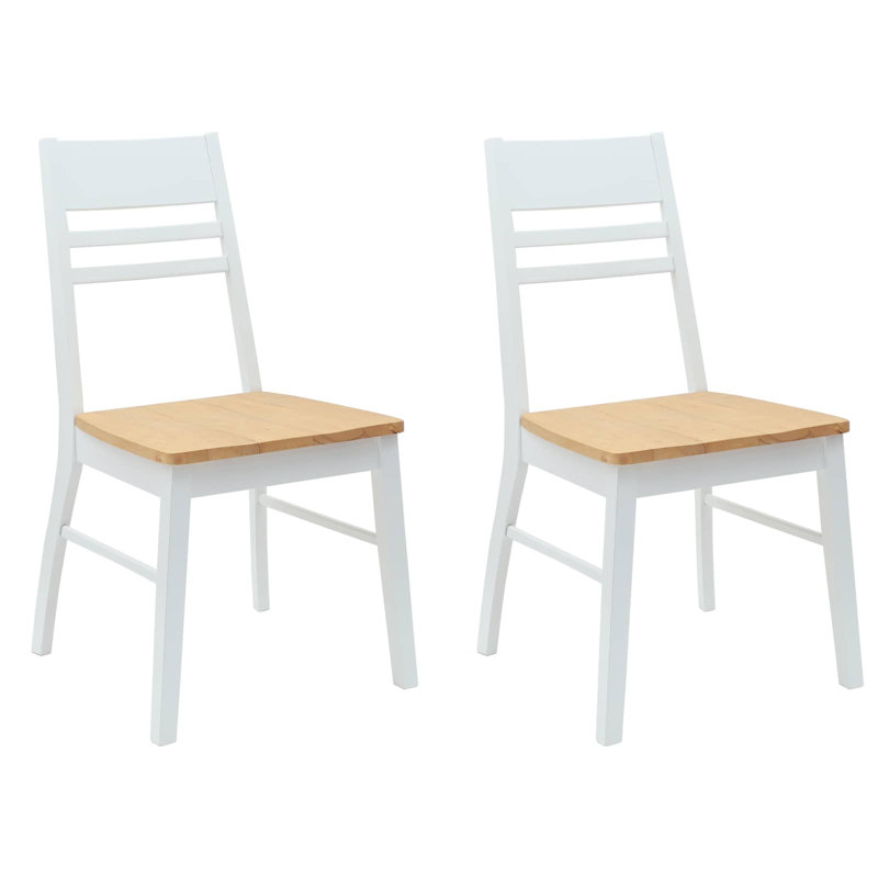 Tarica Solid Wood Accent, White/Natural