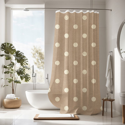 Emersynn Polka Dots Shower Curtain