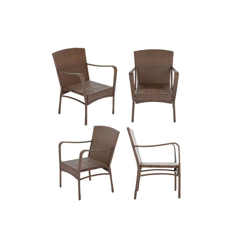 Chaise de patio empilable pour jardin d’extérieur Dengler