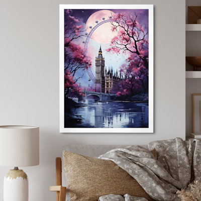 Carrousel éternelle IV de la grande roue mauve, reproduction sur toile