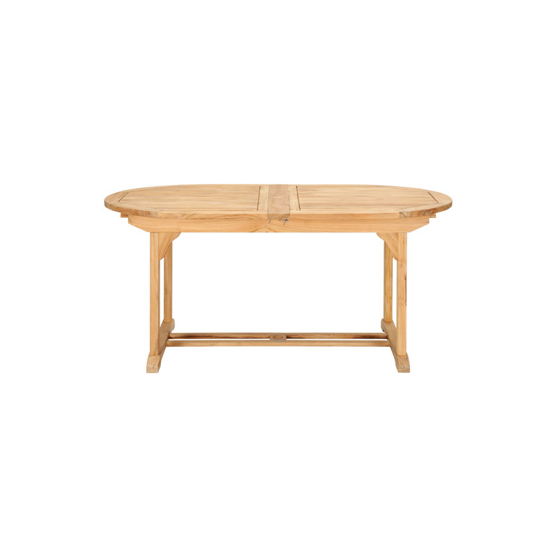 Oval Double Extendable Teak Dining Table