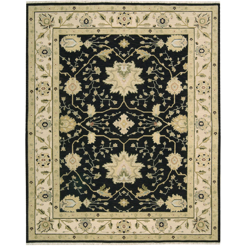 Burnham Wool Oriental Indoor Rug, Rectangle 3'10" x 5'10"