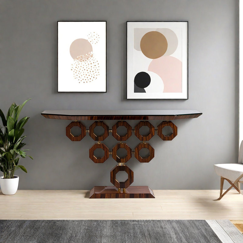 Modern Art Creative Console Table, 33.46" H x 47.24" W x 15.75" D