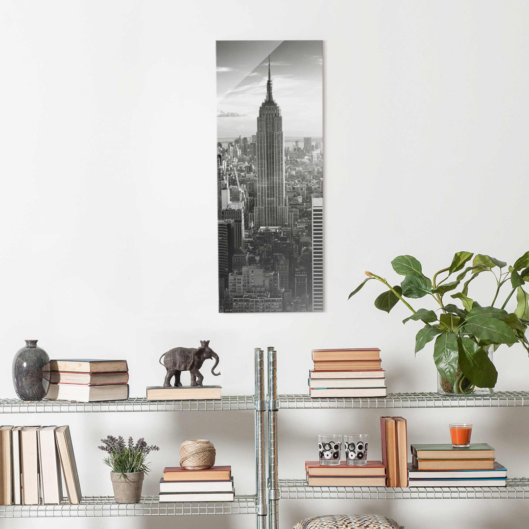 Glasbild Manhattan Skyline Panorama