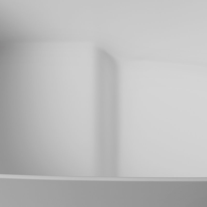 51" Solid Surface Soaking Bathtub