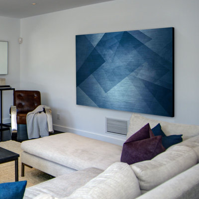 « pataphysical blue », reproduction d’art sur aluminium brossé