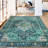 Govan Ultra-Thin Washable Vintage Area Rug Dining Room Rug for Bedroom, Non-Shed Living Room Mat, Indoor Oriental Medallion Hardwood Floor Carpet for Office Home Decor-886624266