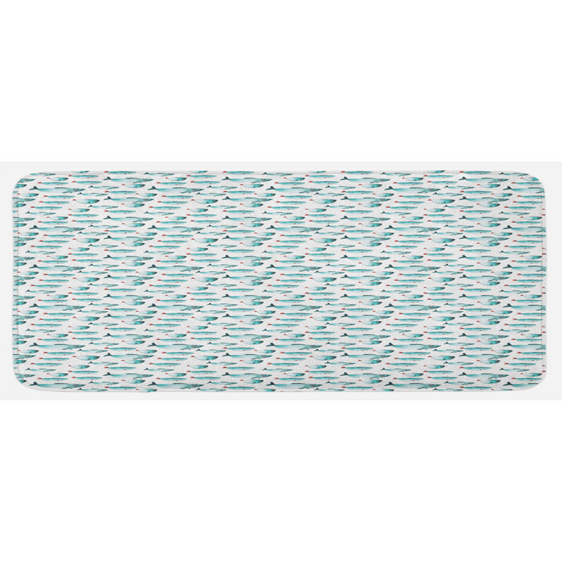 Coastal Mixed Synthetic Kitchen Mat