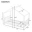 Lit plateforme simple en métal, blanc