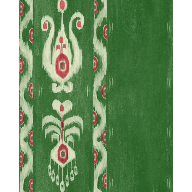 KIRALY Lemon Wallpaper, Green/Red