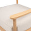 Fauteuil club en bois d'acacia avec coussin de siège Mallorca