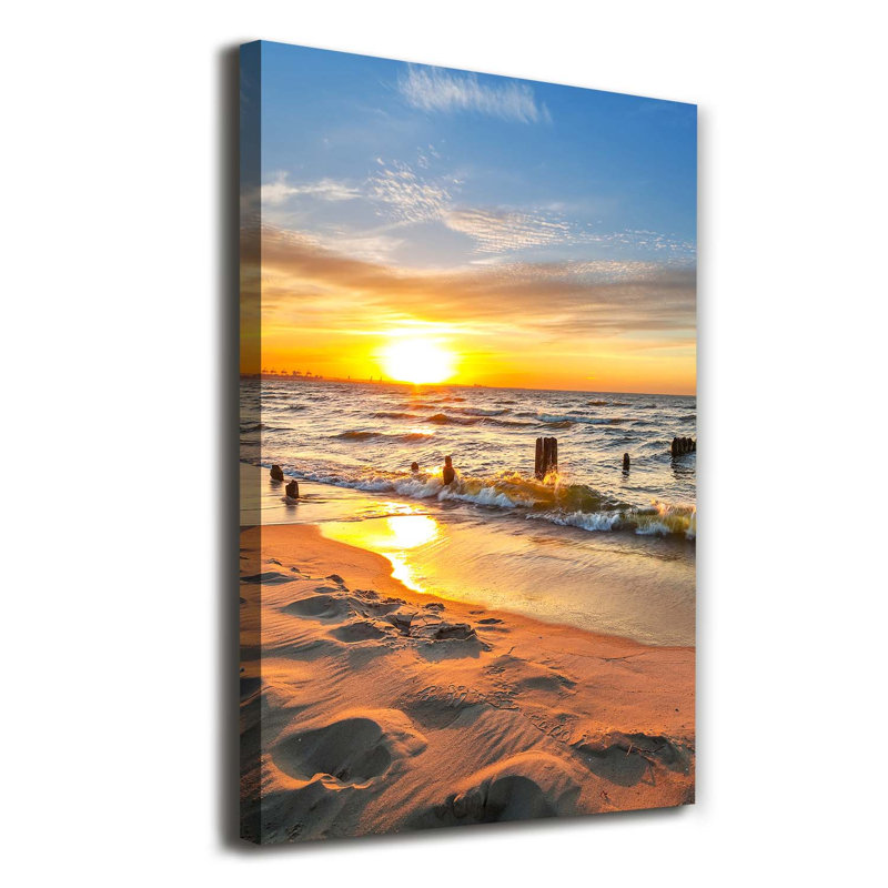 Sunset Sea - Wrapped Canvas Print