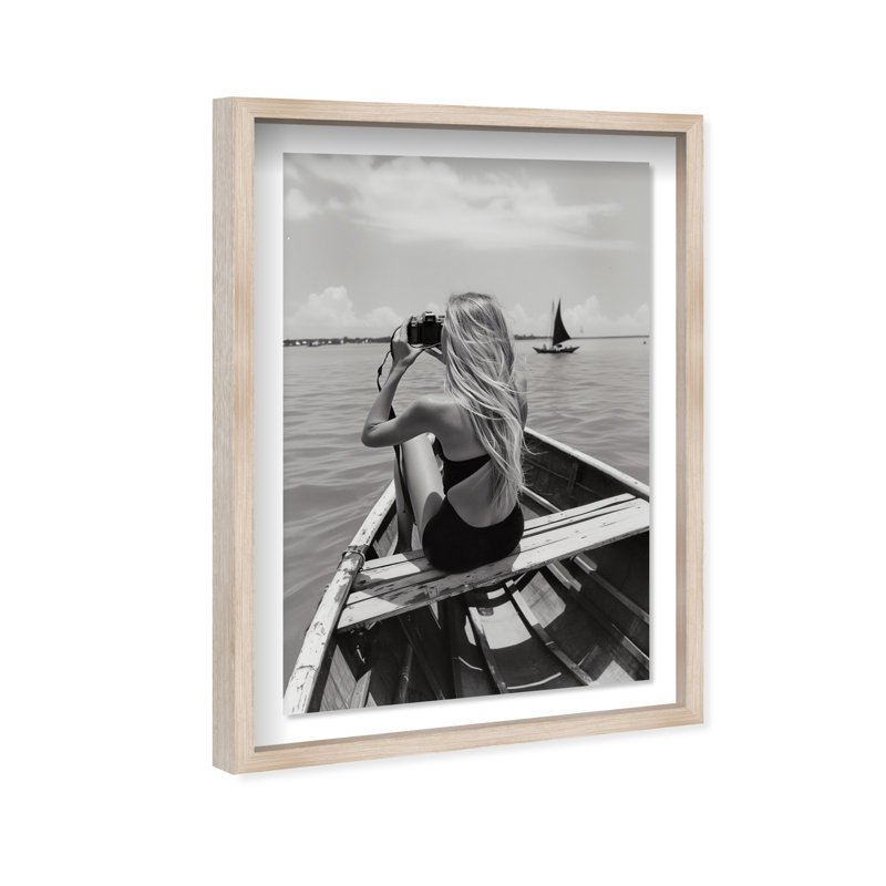 Frame Of Solitude Print by Oliver Gal, 25.5"H x 17.5"W, Natural Oak Shadowbox