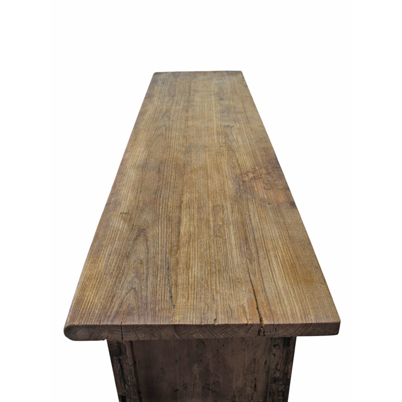 Carved Early 19th Century Elm Console