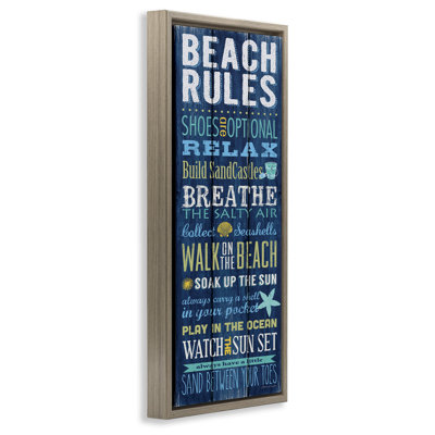 Beach Rules Relax Breathe