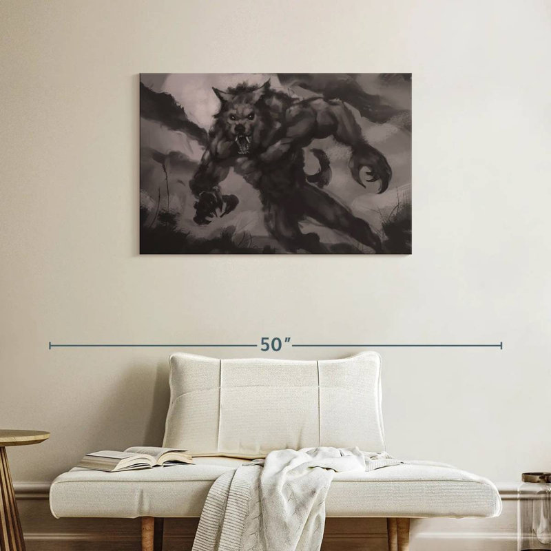 Kelan Werewolf, 24" H x 36" W