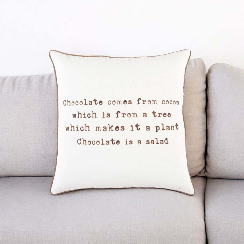 Coussin Brown and White
