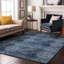 Tapis bleu marine Cerrito AMF557 lavable à la machine de qualité supérieure-103979897