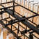  Lohan 4-Tier Dimmable Rectangle Kitchen Island Glass Chandelier Ceiling Pendant Lights(Bulbs Included)