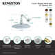 Kingston Brass Shower Scape 7-3/4-Inch Round Raindrop Brass Shower Head with 12-Inch Shower Arm