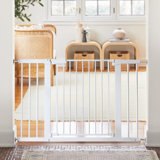 29.5-46" Wide Baby Gate 30" Tall Dual Lock Auto Close Safety Gates with Secure Indicator