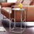 Glass Top End Table
