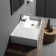 Scarabeo By Nameeks 17.3'' White Ceramic Rectangular Vessel, Wall Mount Bathroom Sink with Overflow