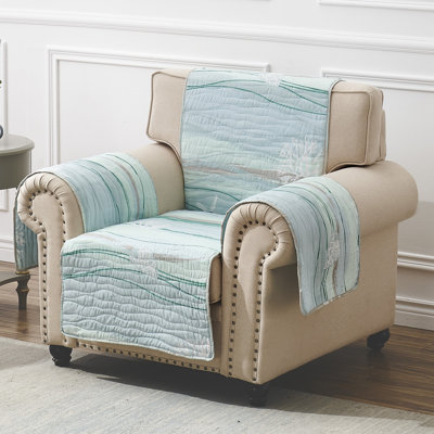 Greenland Home Fashions Maui Multi Arm Chair Furniture Protector – 81x81 Inches, Reversible, 100% Polyester