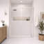 Porte de douche coulissante double sans cadre CatalystFP 56-61 po L x 76 po H, noir mat, verre clair 3/8 po-132934450-112003524