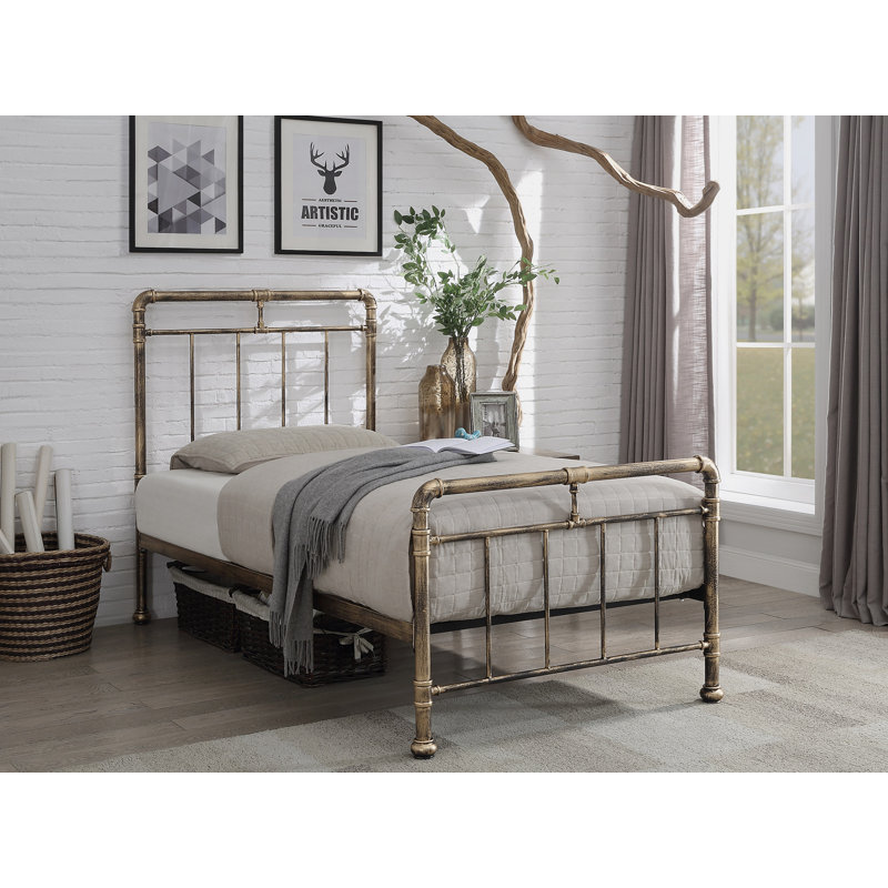 Alsip Bed, Single (3'), Antique Bronze