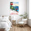 «Born To Ski Forcent To Work On», impression sur toile-1664161509