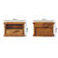 44cm W Solid Wood Bedside Table