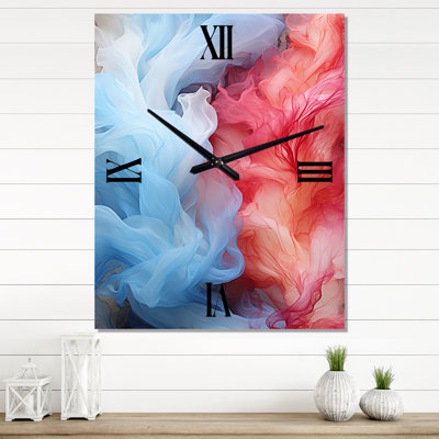 Horloge murale encre liquide