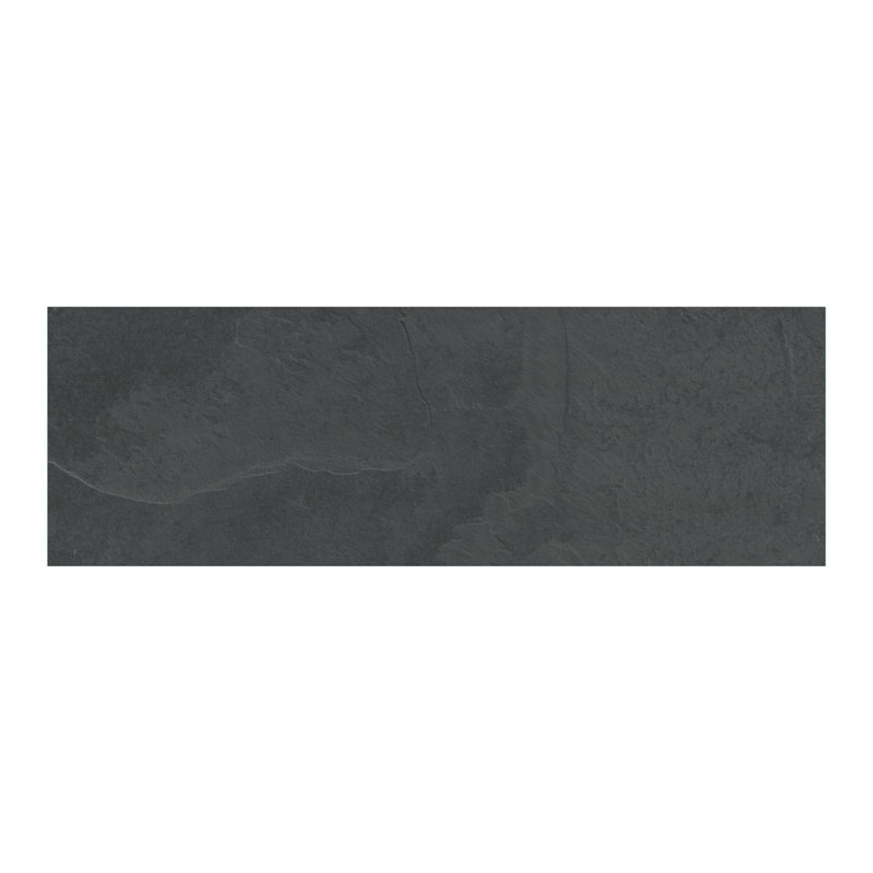 Camden 4 in. x 12 in. Gauged Slate Subway Floor and Wall Tile, Charcoal