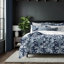 Ensemble d'édredon en coton indigo Alexandria-110400359