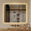 Miroir de salle de bain à DEL sans cadre