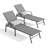 Outdoor Chaise Lounge Chair Set of 4,with 5-Position Adjustable Backrest,79.3" Long Reclining Single Chaise-1011035605
