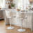 Guzzi Swivel Adjustable Height Bar Stool Modern Counter Stool Faux Leather Barstools With Metal Frame-114210757