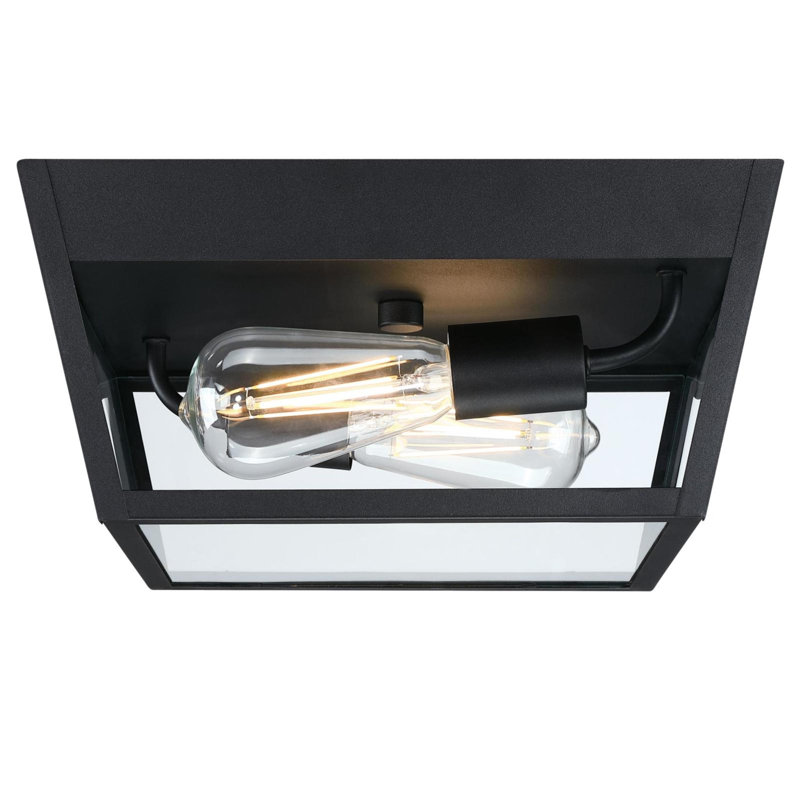 2 - Bulb Outdoor Flush Mount
