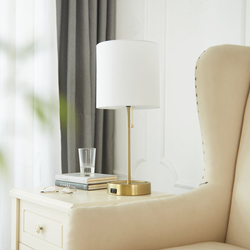 Lampe de bureau 19 po Caravan, Or