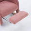 Chaise berçante en tissu avec repose-pieds réglable-420830078