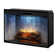 Dimplex Revillusion Built-In Electric Firebox Weathered Concrete Interior with Front Glass Panel