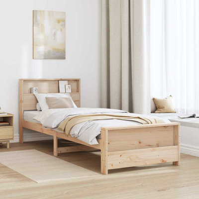 Bed Frame with Headboard Engineered Wood