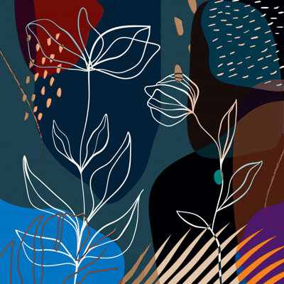 Boho Flower III - impression sur toile tendue